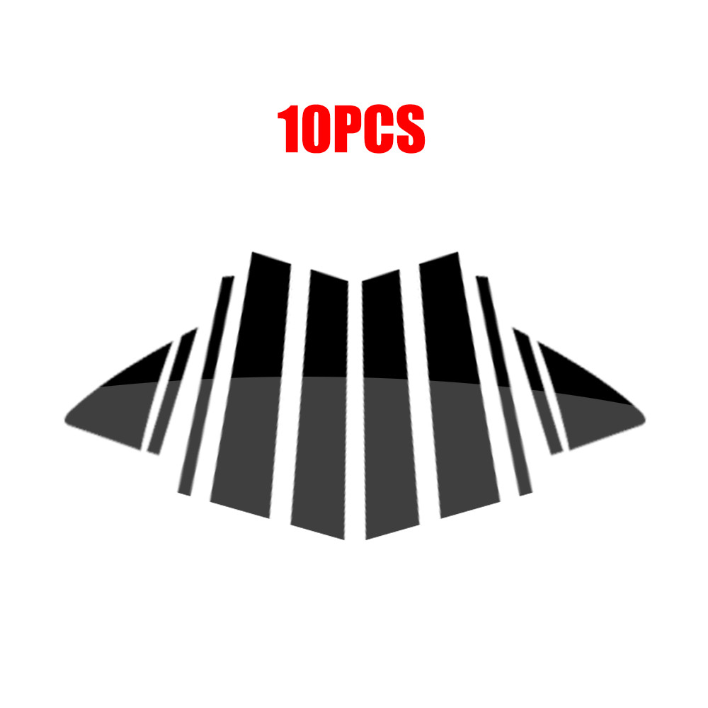 For 2025-26 Toyota Camry 10PCS Gloss Black Pillar Post Window Door Trims Covers