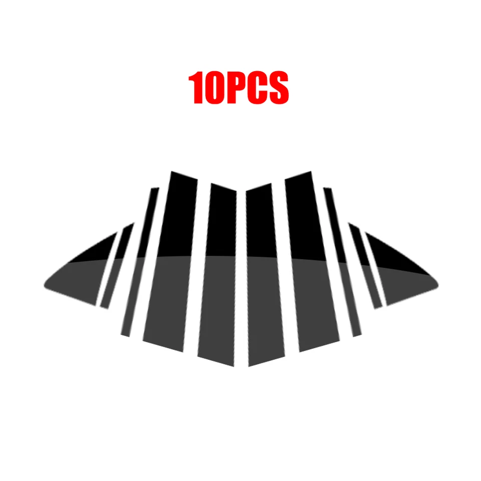 For 2025-26 Toyota Camry 10PCS Gloss Black Pillar Post Window Door Trims Covers Foto 2 de 4