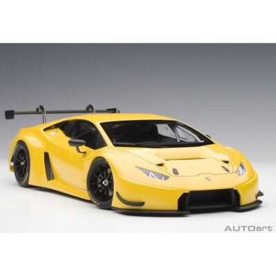AUTOart 1/18 Lamborghini Huracán GT3 箱あり 1/18 Lamborghini Huracan GT3 (Yellow With Pearl Effect) Model Car