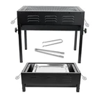 Large BBQ Grill Portable Charcoal Barbecue Garden Picnic Steel Stove Hot Plate