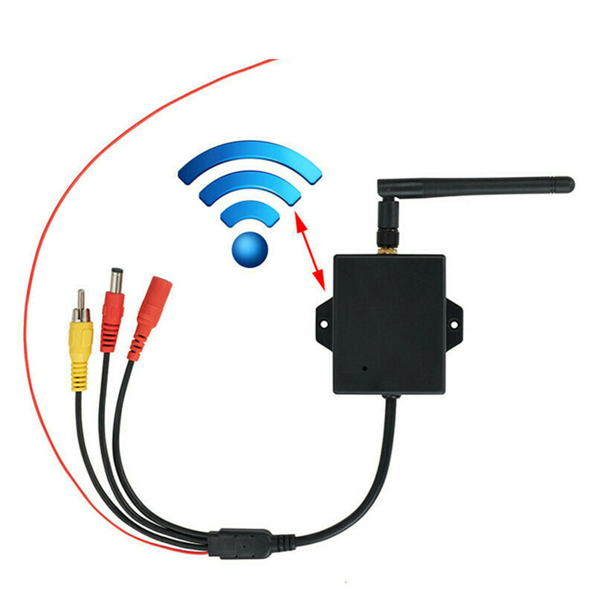 Wireless WiFi Transmitter Video Receiver Kit For Car Rear View Backup Camera
