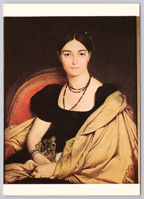 Postcard Portrait de Madame Deva YIngres Chantilly (Oise) Musee Conde France