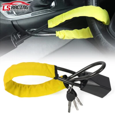 RASTP Steering Wheel Lock Anti-Theft Security System Car Truck SUV Auto Lock Universal