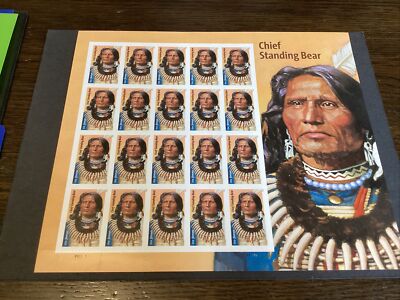 Scott #5798 Chief Standing Bear Sheet of 20 Forever Stamps - MNH-2023-US