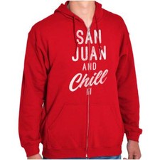Puerto Rico Vintage Flag San Juan PR Chill Sweatshirt Zip Up Hoodie Men Women