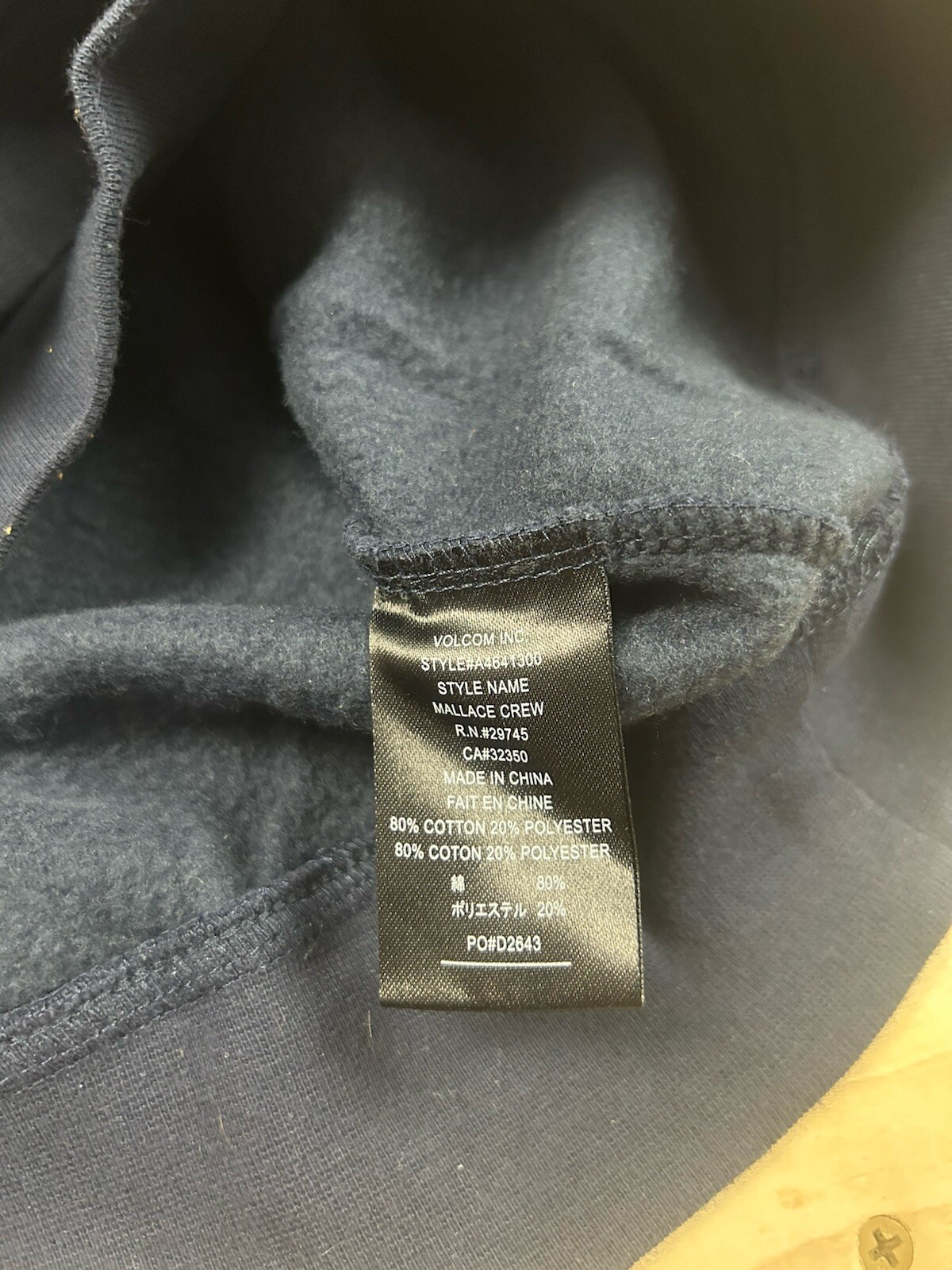 Volcom Collectable “MALLACE CREW” Pullover Crew N… - image 3