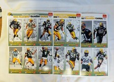 1993 McDonald's GameDay Cards Green Bay Packers Uncut Full Set