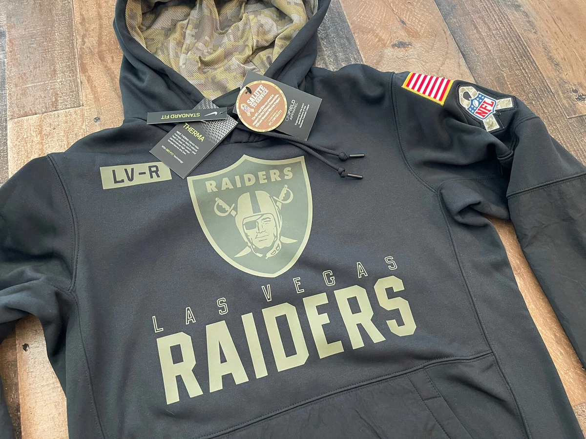 AUTHENTIC Nike Las Vegas Raiders Men's NFL Salute to Service Hoodie - Black