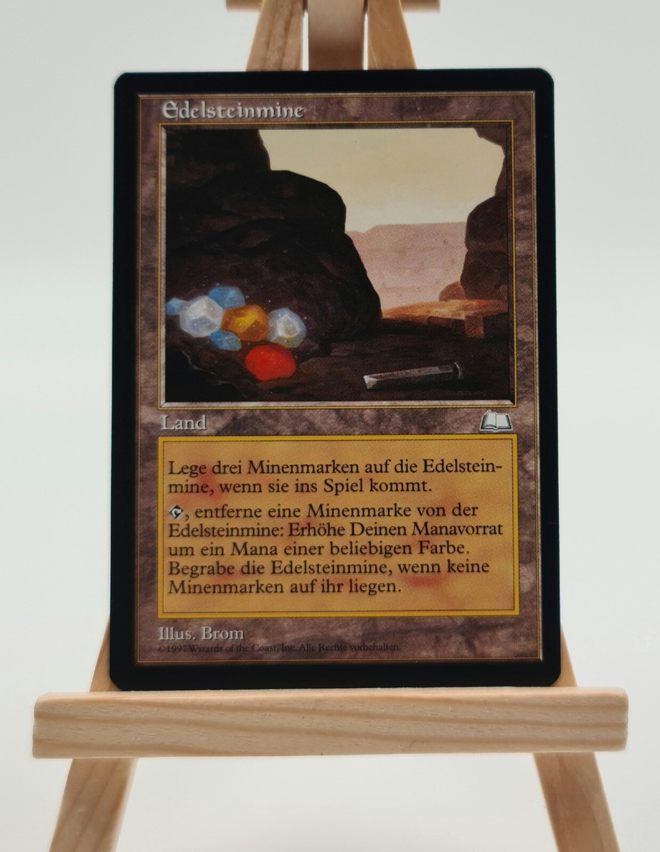 Edelsteinmine Wetterlicht Magic Karte MTG deutsch (Gemstone Mine