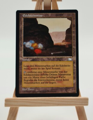 Edelsteinmine Wetterlicht Magic Karte  MTG deutsch (Gemstone Mine)