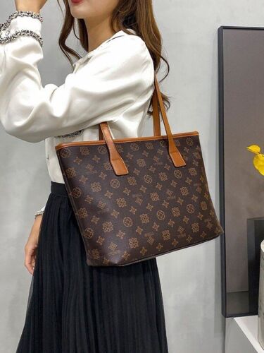 Women's Tote Shoulder Designer Inspired Handbag Fashion Luxury Large Capacity - Picture 1 of 5