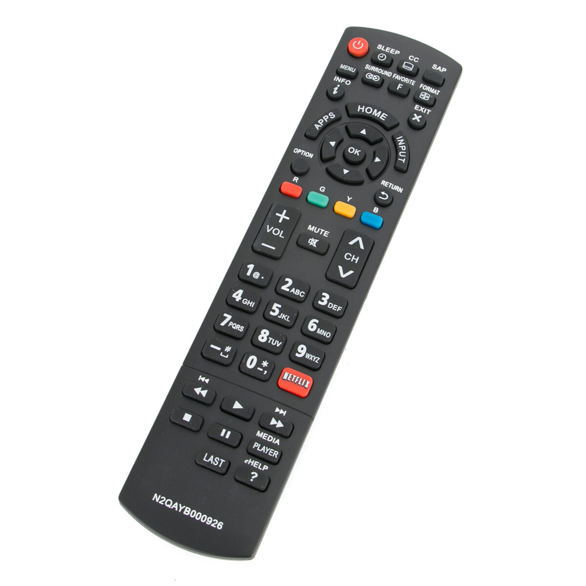 New Replace N2QAYB000926 TV Remote for Panasonic TC-39AS530U TC-40AS520U