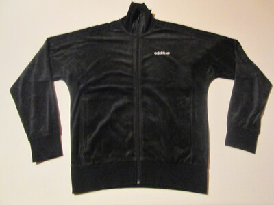 Veste Adidas Vintage Black Velvet - Modèle Challenger 174 D5/48 Taille S - Deadstock Comme Neuf