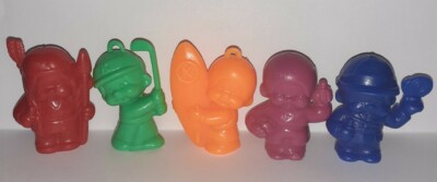 Lot De 5 Figurines Vintage Kiki Lessive Bonux - Série #5 B-16 - Neuf