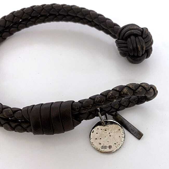 Bottega Veneta Bracelet ec-22584 Brown Intrecciato Good Condition