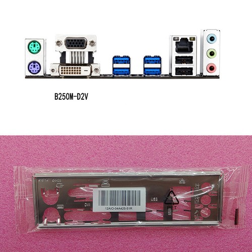 Para GIGABYTE B250M-D2V Motherboard Backplate I/O Shield IO Shield - Imagen 2 de 2