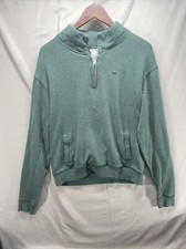 Victoria's Secret PINK Women's 1/4 Zip Pullover Sweatshirt Size Small- Green