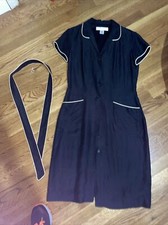 David New York Black Button Dress With Strap And Pockets Size 6