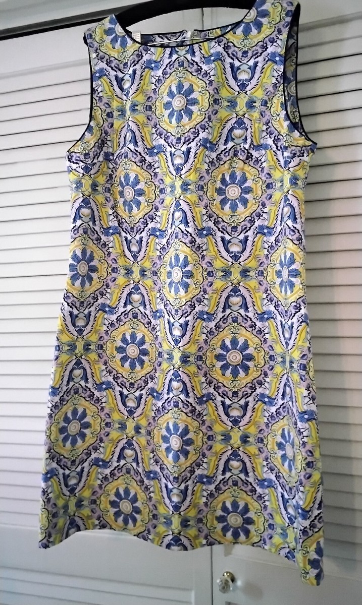 Betsey Johnson - Cotton Floral Sheath Dress- Size 16 | eBay