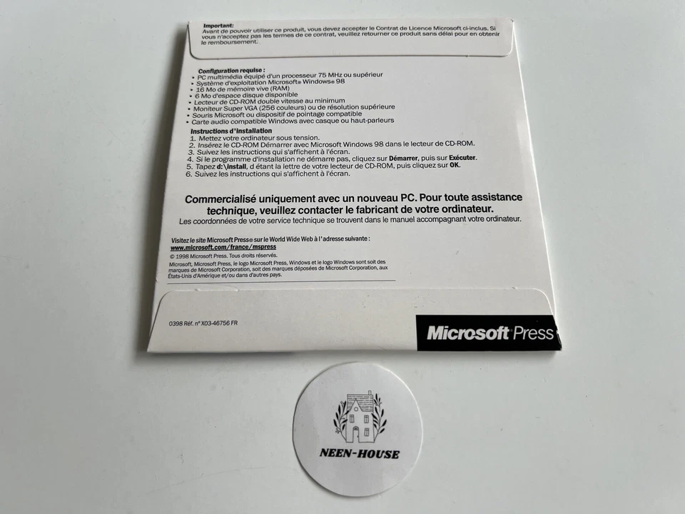 Démarrer Avec Microsoft Windows 98 - Microsoft Press CD - Version Promo OEM - Photo 2/2