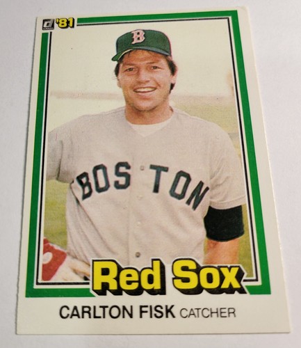 1981 Carlton Fisk Donruss #335 Boston Red Sox Baseball Card MLB Vintage Catcher - 第 1/3 張圖片