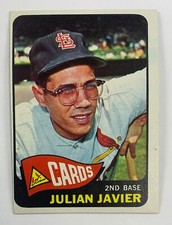 1965 Topps Baseball #447 Julian Javier (Cardinals) 124E