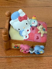 Vintage Sanrio Hello Kitty Ceramic Trinket Case 4  x3.5  - NIB