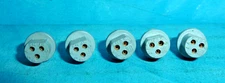 5 Litton SM-3S 3-Pin Transistor Sockets Gold Plated Pins NOS