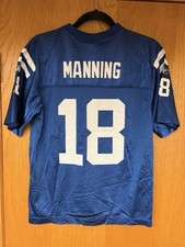Reebok Peyton Manning Colts Jersey 18 Youth Stitched Size L Large 14-16 NFL