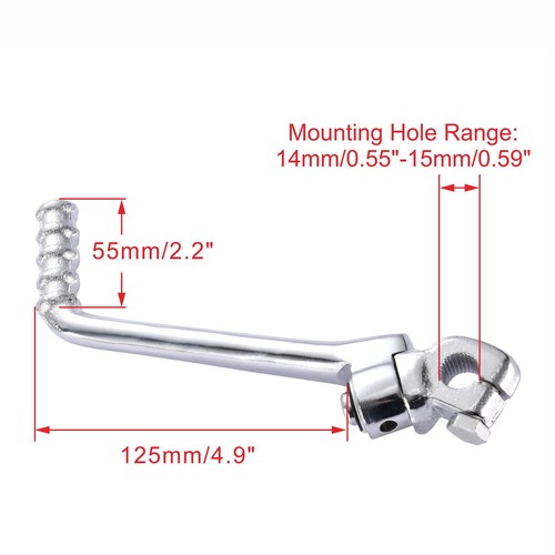 Pédale De Kick Starter Universelle 13mm | Pour VTT, Moto Hors Route 110cc-150cc, Acier Allié, Installation Facile