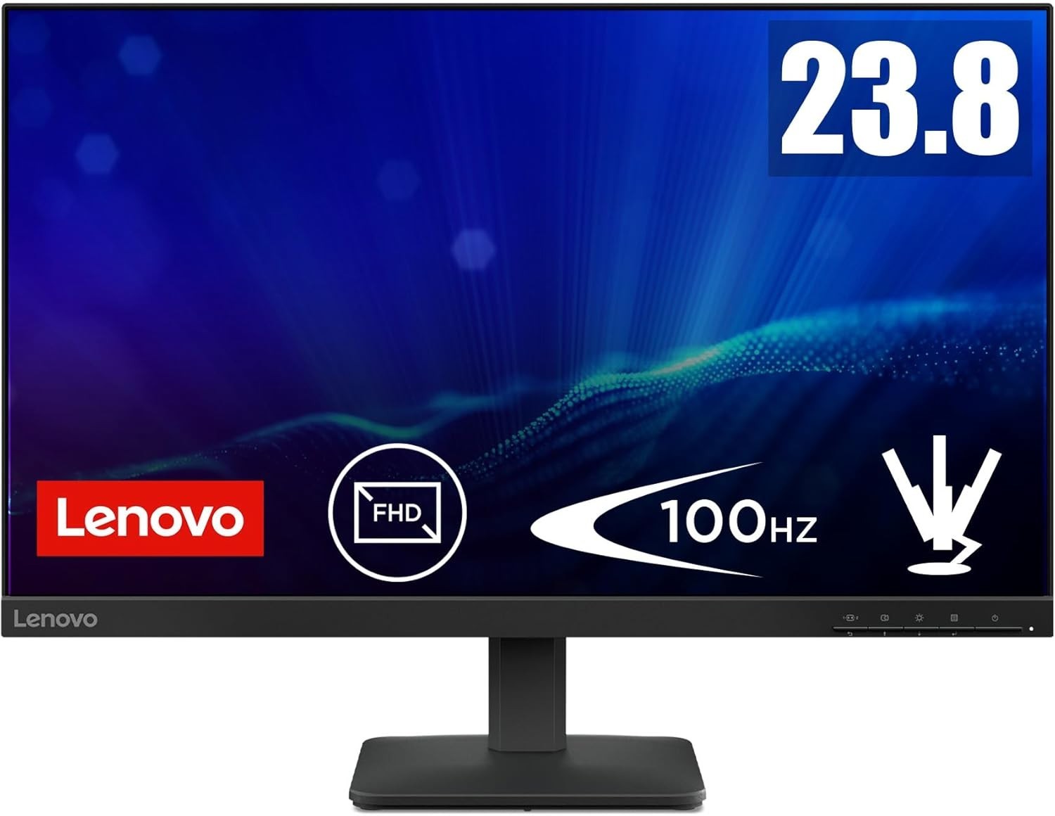 Lenovo L24-4e23.8"" Full HD IPS Monitor 100Hz Refresh 4ms Black #A