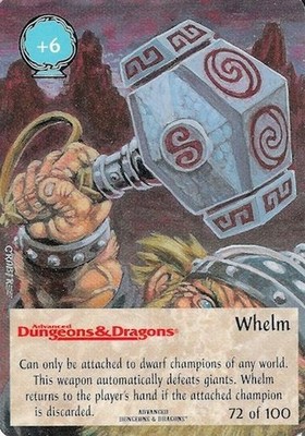 Whelm 72/100 - Runes & Ruins Spellfire CCG TSR, Inc. 1996
