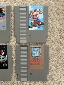 Nintendo NES Classic (8) Game Cartridge Coasters Super Mario Donkey Kong Zelda