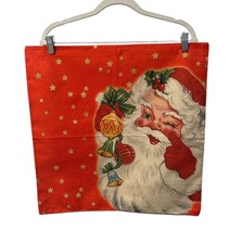 Christmas Pillow COVER 19.5 x 19.5 Vintage Style Santa NWOT Holidays 1197