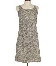 Vintage Women’s Faded Glory Square Neck Mini Paisley Shift Dress Medium Y2K