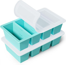 Silicone Freezer Tray for Sauce Cube: Silicone Freezing Tray for Broth Soup Sto