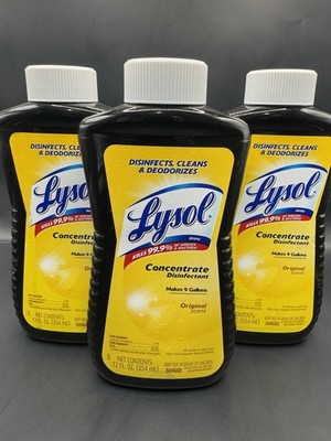 Lot of 3 - Lysol Concentrate Disinfectant Original Scent 12 oz