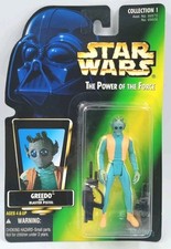 1996 Star Wars Power Of The Force GREEDO Collection 1 Green Card Kenner NEW