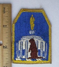 Ancien écusson vintage OREGON US ARMY NATIONAL GUARD STATE bord coupé original