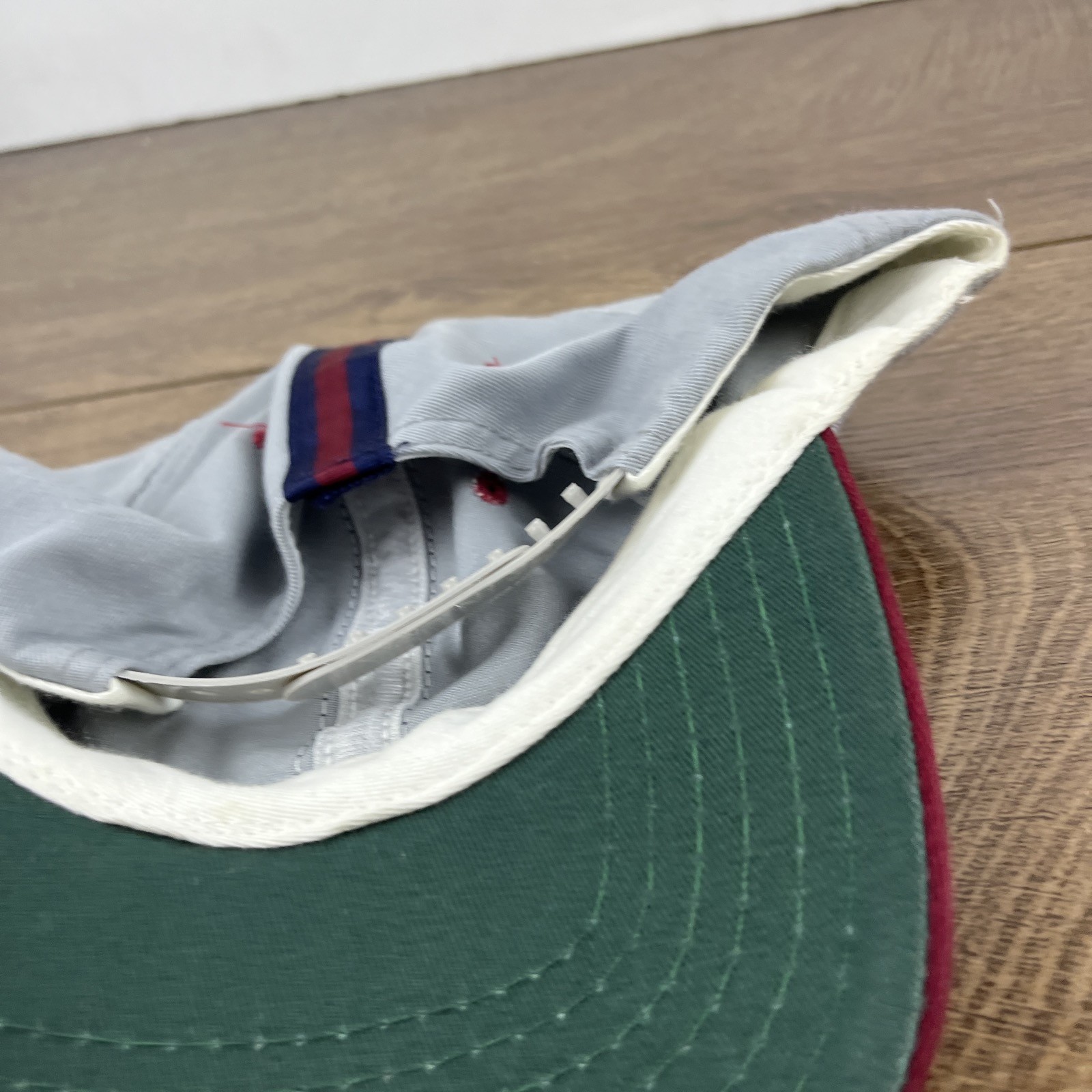 Gray Red Snapback Hat Athletic Adjustable Gray Ad… - image 13