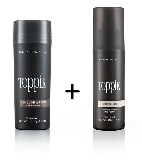 TOPPIK SET 27,5 g. Haarfasern + Fixier Spray 118ml. Haarverdichtung Streuhaar - Bild 2 von 4