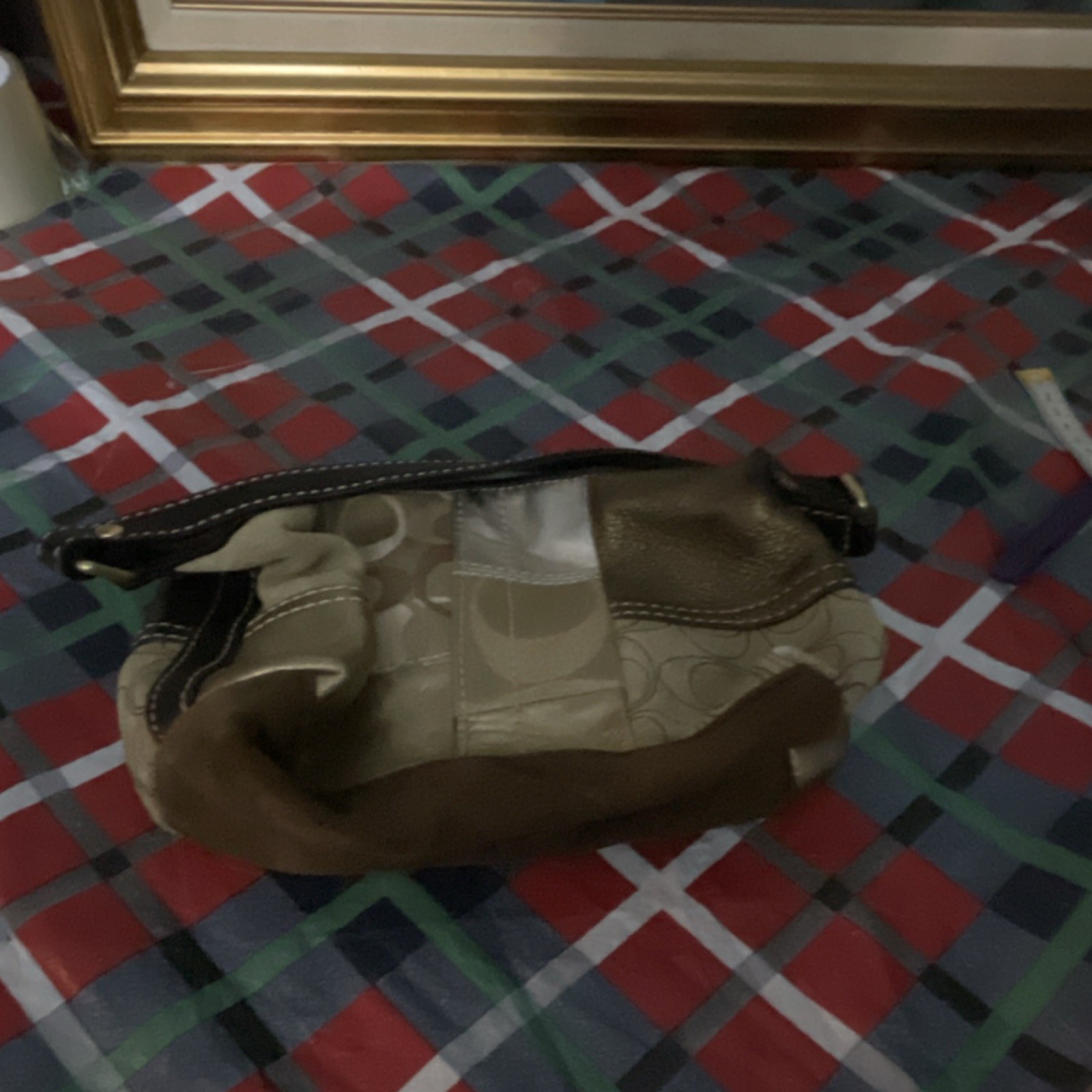 Coach Patchwork Small Patchwork Brown gold silver… - image 1