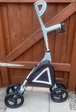 MobiWalk® 4 Wheeled CRUTCH Rollator for Elderly Adult Crutches Walking Aid Used