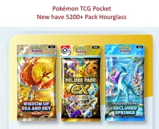 Pokemon TCG Pocket have 5200+ Pack Hourglass- Please Read Description