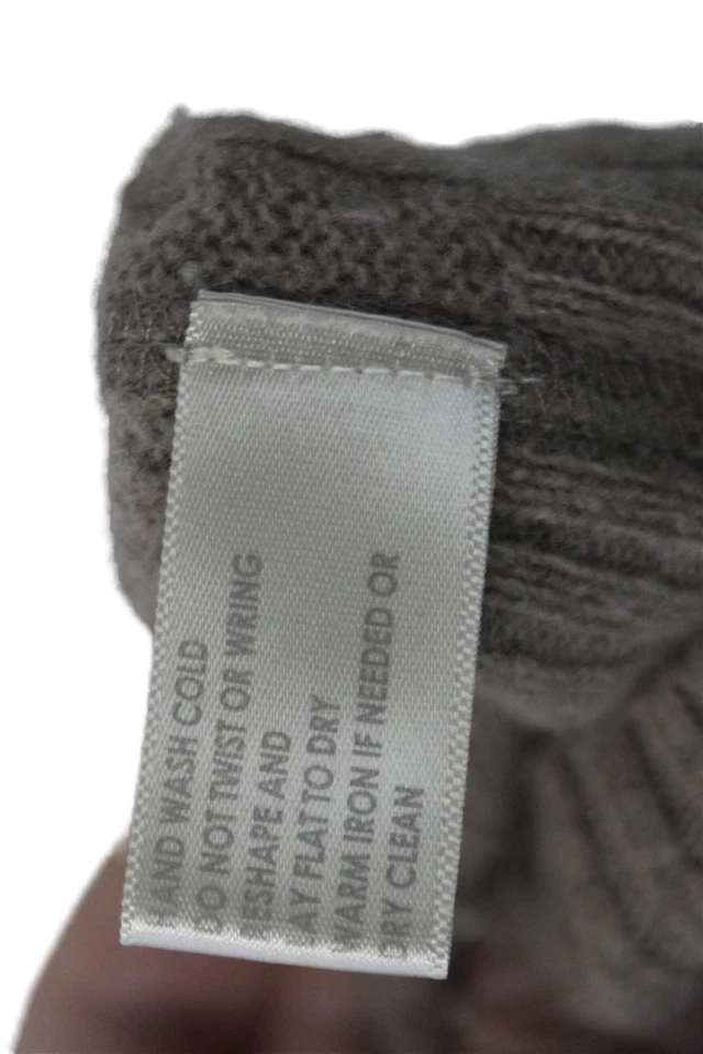 Белый + Warren женщин кашемир кабель вязаный пуловер свитер верхний серо-коричневый размер L - Изображение 4 из 4