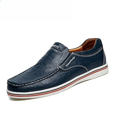 Men's Casual Handmade Leather Loafers Flats Comfortable Breathable Driving Shoes