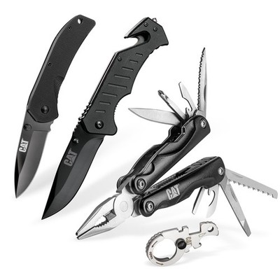 Cat 4 Piece Multi-Tool and Folding Pocket Knife Set - 980103