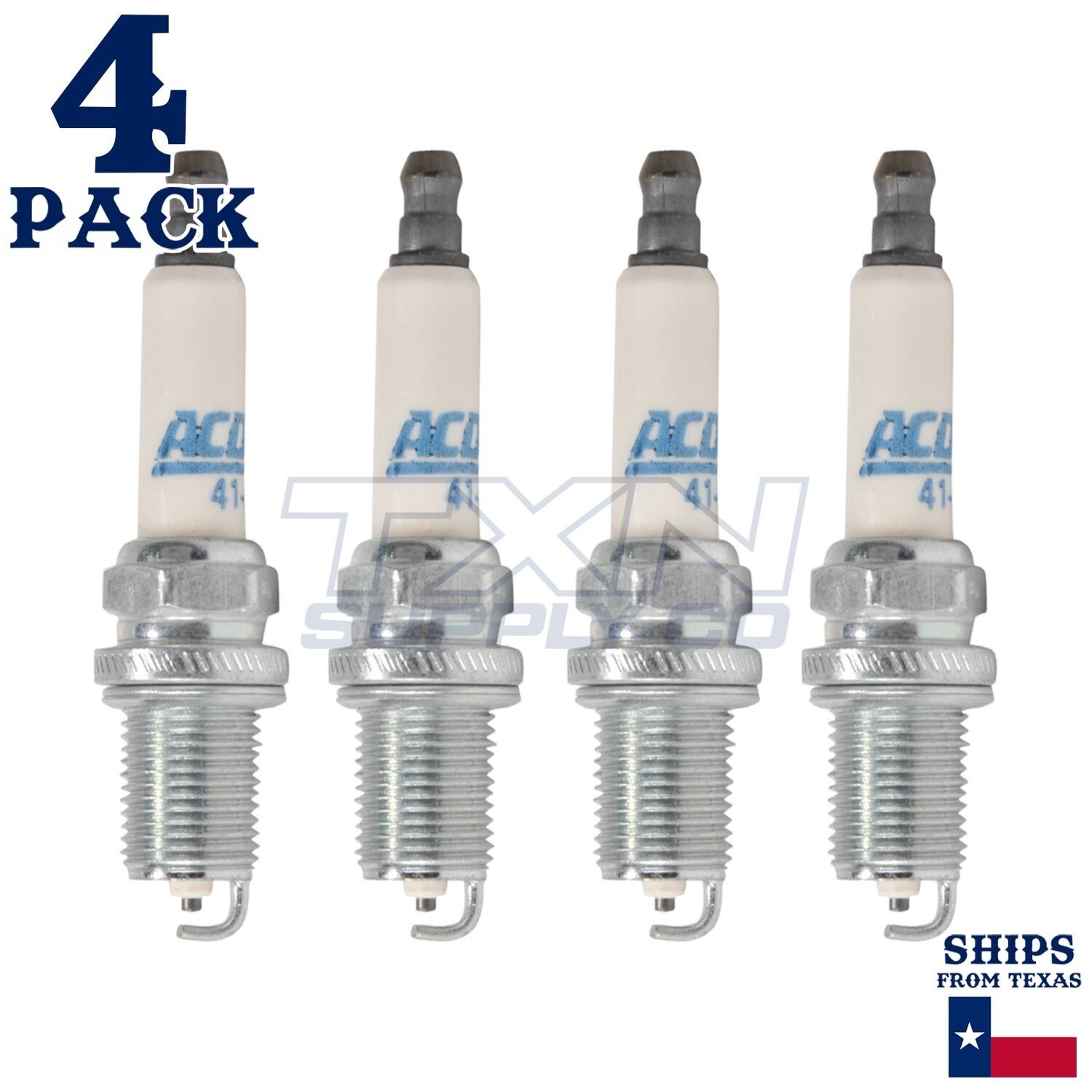 4 Pack ACDelco Double Platinum Spark Plugs 1993-1995 for Ford CapriÂ 1.6LÂ ps