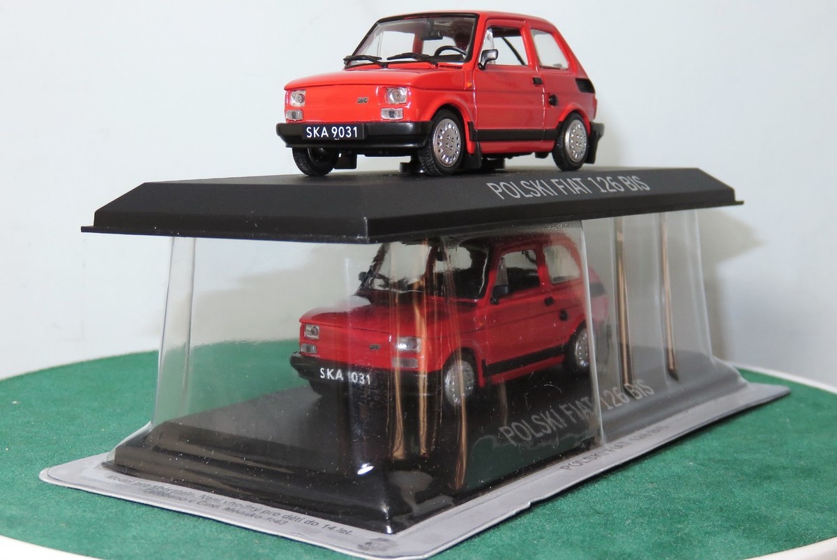 DeAGOSTINI POLSKI FIAT 126 BIS miniature car die-cast model, 1/43 