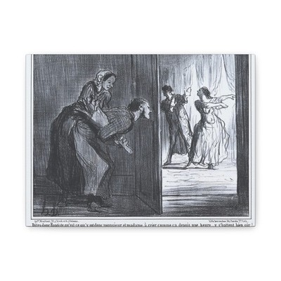 Honoré Daumier - Dites-donc Baptiste, qu'est-ce qu'y ont donc - Canvas Wall Art